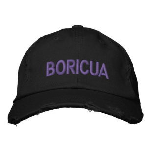 Boricua Broderad Keps
