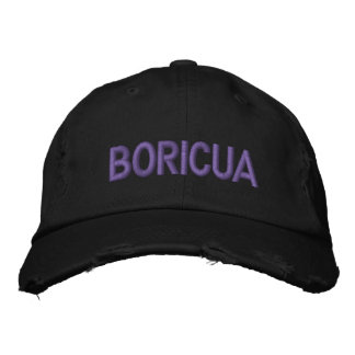 Boricua Broderad Keps