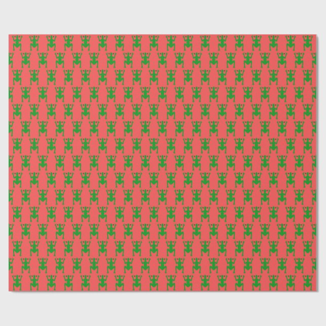 Boricua Coqui Christmas wrapping paper Presentpapper (Platt)