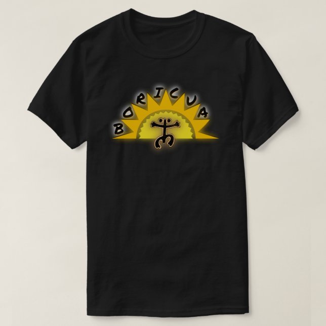 Boricua Coqui Taino Sol Gift med Puerto Rico T Shirt (Design framsida)