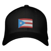 Boricua Flagga Embroized Baseball Cap