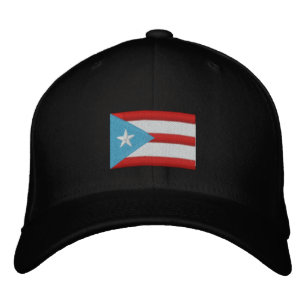 Boricua Flagga Embroized Baseball Cap Broderad Keps