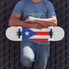 Boricua Flagga Flagga Puerto Rico 4Hector Old School Skateboard Bräda 18 Cm