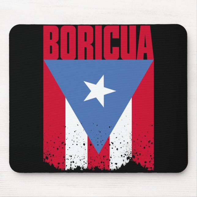 Boricua flagga musmatta (Framsidan)