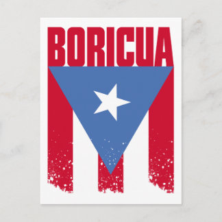 Boricua Flagga Vykort