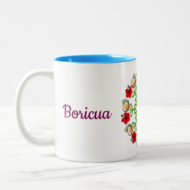 Boricua flamboyan mugg (Vänster)