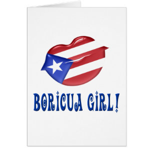 Boricua Girl Hälsningskort