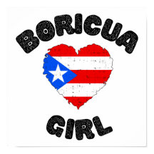 Boricua Girl Puerto Rico Cute Poster