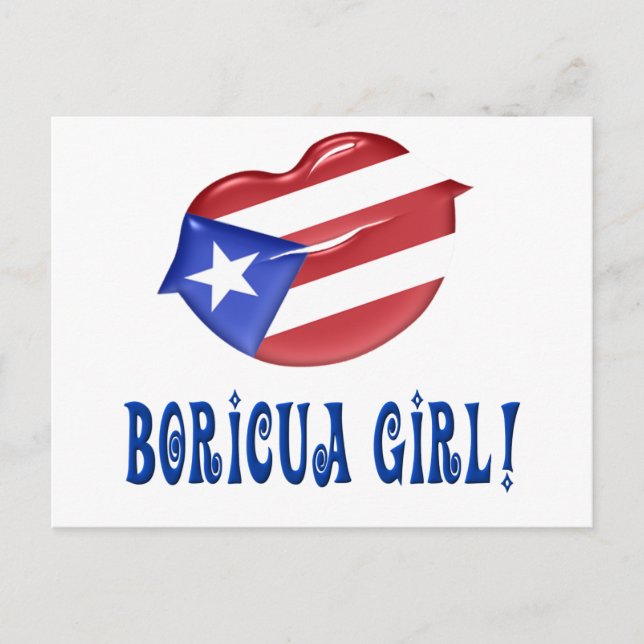 Boricua Girl Vykort (Framsida)
