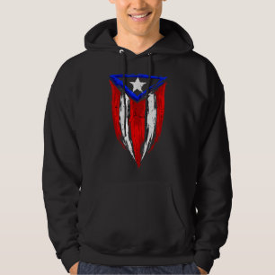Boricua Painting Taino Puerto Rico fläkt Hoodie