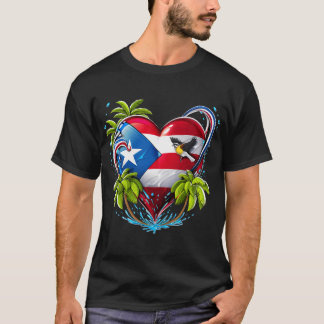 Boricua Puerto Rico Hjärta T Shirt