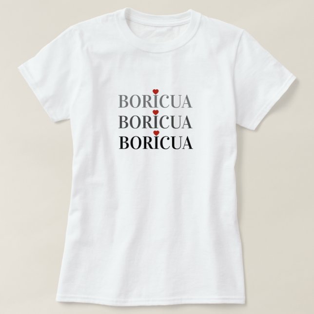Boricua Puerto RIco T Shirt (Design framsida)