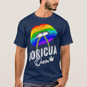 Boricua Queen Strong Gay Women Manar Puerto T Shirt