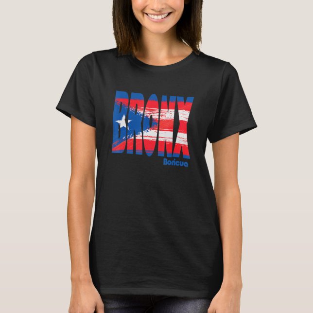 Boricua Roots Puerto Rico Pride PR Bronx Puerto Ri T Shirt (Framsida)