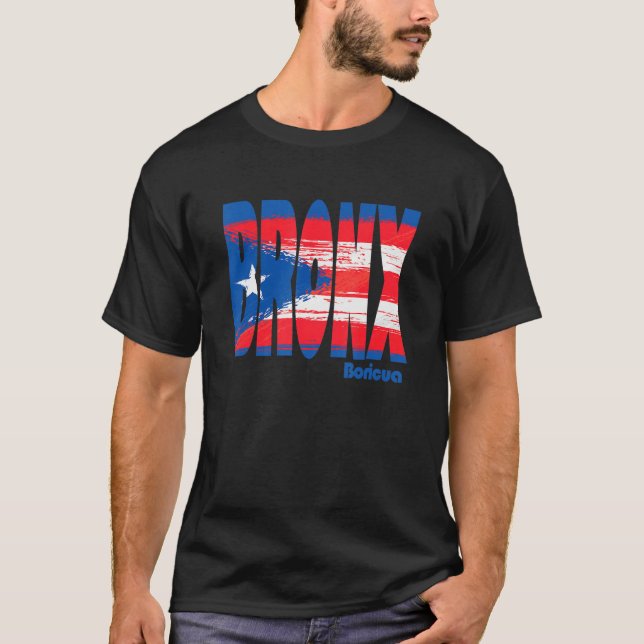 Boricua Roots Puerto Rico Pride PR Bronx Puerto Ri T Shirt (Framsida)