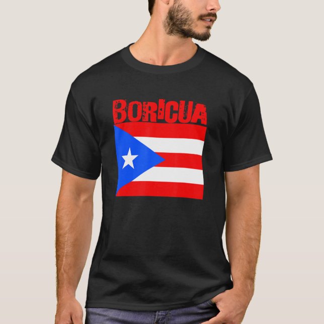 Boricua Roots Puerto Rico Pride PR Souvenir Puerto T Shirt (Framsida)