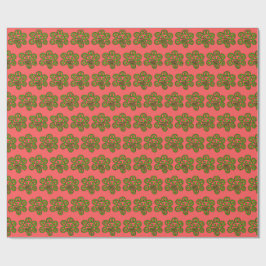 Boricua Sun Grön julklappspapper Presentpapper