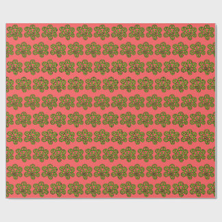 Boricua Sun Grön julklappspapper Presentpapper