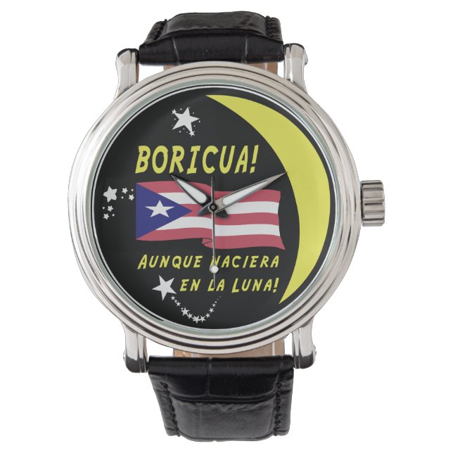 Boricua! Vart som helst! Armbandsur (Framsida)