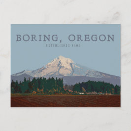 Boring Oregon | Mt-Huva-vykort Vykort