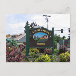 Boring Oregon-vykort Vykort