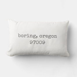 Boring, Oregon Zip Code Lumbar Pillow Lumbarkudde