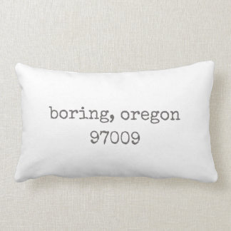 Boring, Oregon Zip Code Lumbar Pillow Lumbarkudde