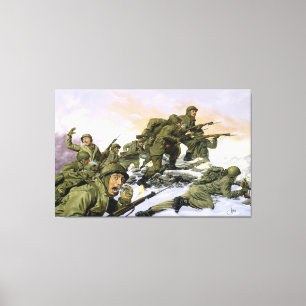 Borinqueneersen vid det Dominic D'Andrea trycket Canvastryck