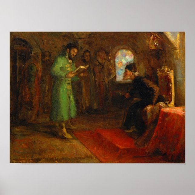 Boris Godunov med Ivan the Terrible Poster (Framsidan)