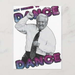 Boris Jeltsin Dance Dance Hett Sommaren 1996 Vykort