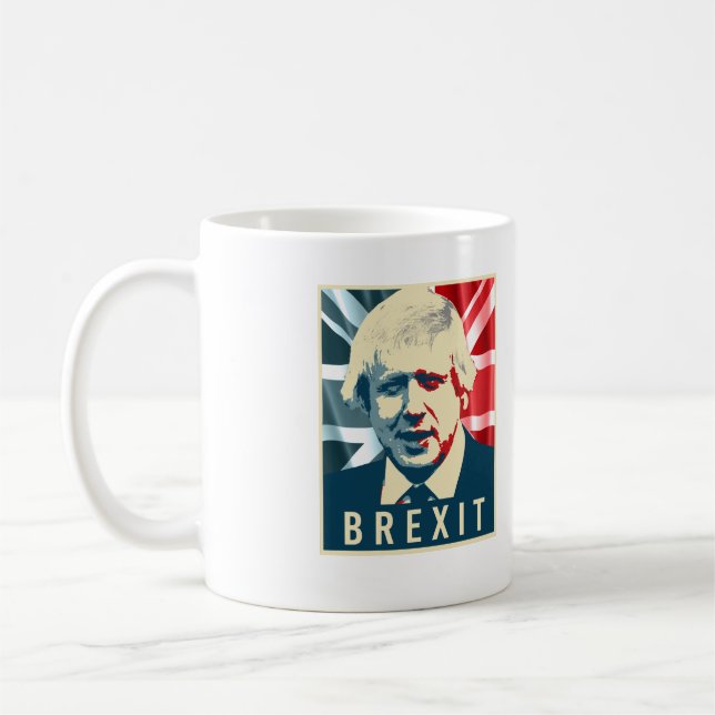 Boris Johnson Brexit affisch - - Kaffemugg (Vänster)