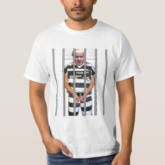 Boris Johnson i fängelset T Shirt (Framsida)