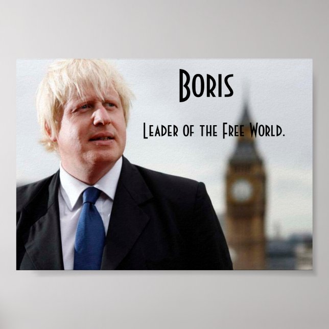 Boris Johnson: Leader of the Free World Poster (Framsidan)