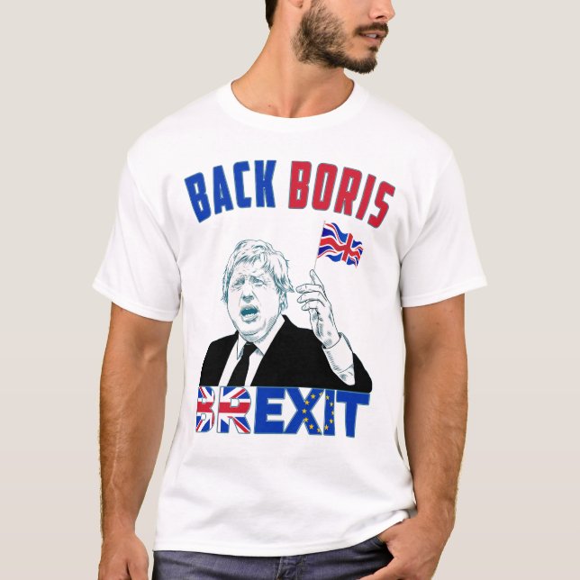 Boris Johnson och Brexit T Shirt (Framsida)