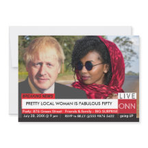 Boris Johnson Women's 50 Birthday Funny News