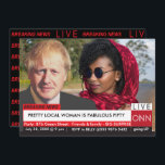 Boris Johnson Women's 50 Birthday Funny News Inbjudningar<br><div class="desc">50:e födelsedag Kvinnors "Funny Breaking News TV Graphic" De stora nyheterna håller på att brytas. Helt redigerbart och enkelt att ändra text. Ändra foto och text till kostym tillfälle. Underbar för Grads,  Bröllop-meddelanden,  födelsedagar,  årsdagar,  nyheter från baby och nästan allt du vill främja. Foto av RODNAE Productions from Pexels</div>