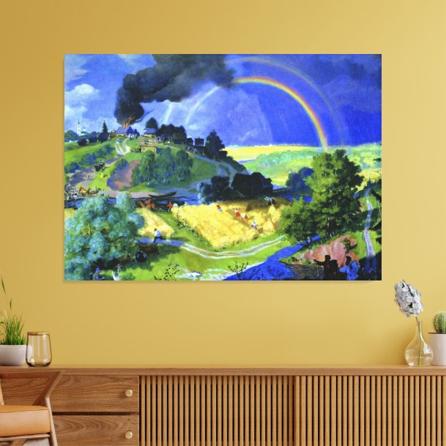 Boris Kustodiev, efter stormen, Canvastryck (Insitu (Vardagsrum))