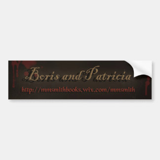"Boris och Patricia" från vampyrbokserien Bildekal
