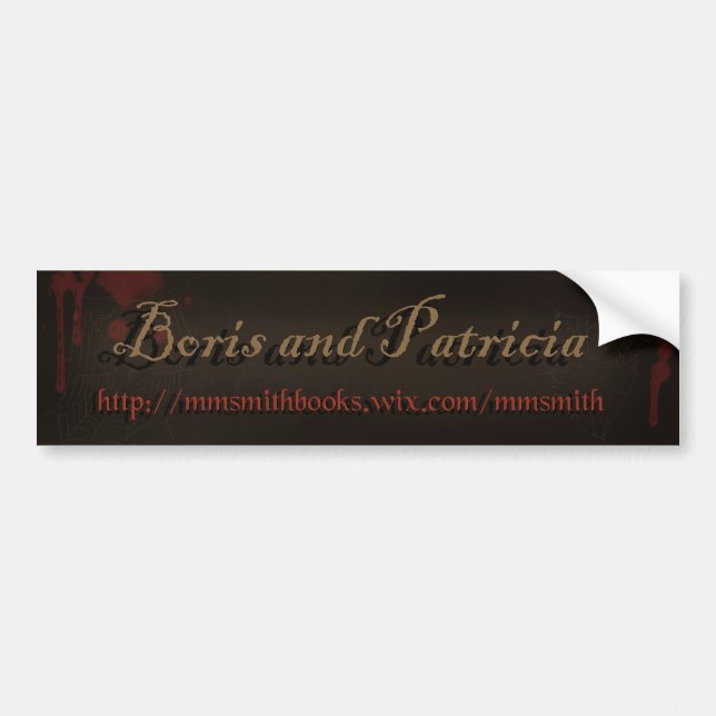 "Boris och Patricia" från vampyrbokserien Bildekal (Framsidan)