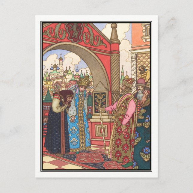 Boris Zvorykin - Vassilissa the Fair Vykort (Framsida)