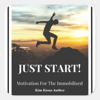 BÖRJA BARA! FYRKANTIGT KLISTERMÄRKE