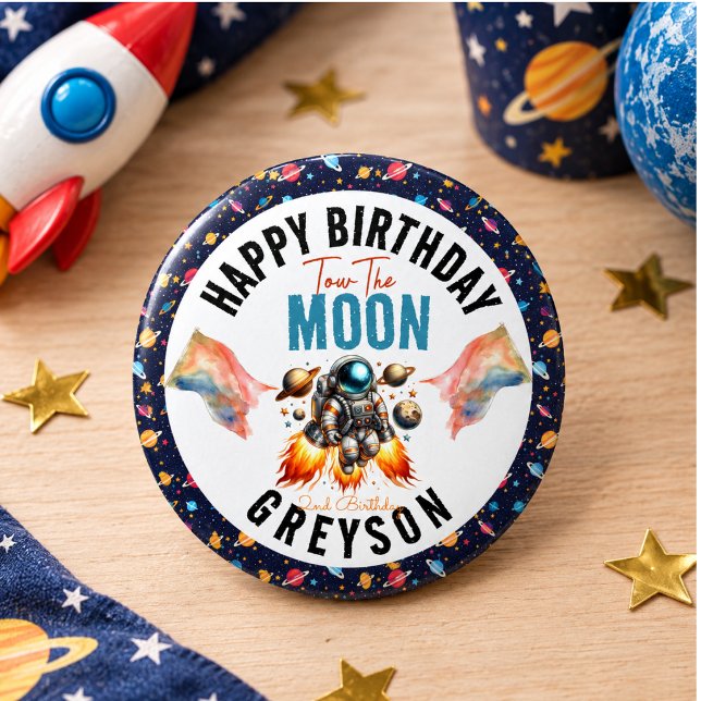 börja bogsera månen 2-års födelsedag rymden knapp (start tow the moon 2nd Birthday Space Button)