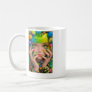 : Börja dagen med en stänk av färg! Denna kera Kaffemugg