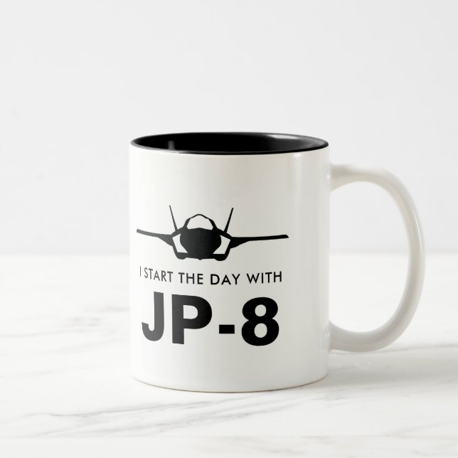 Börja dagen med JP-8 Navy F-35 Mugg (Höger)