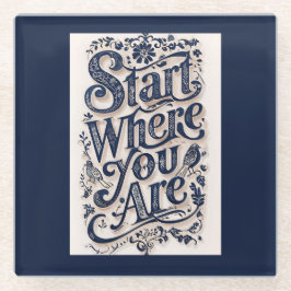 Börja där du är dekorativ typografi