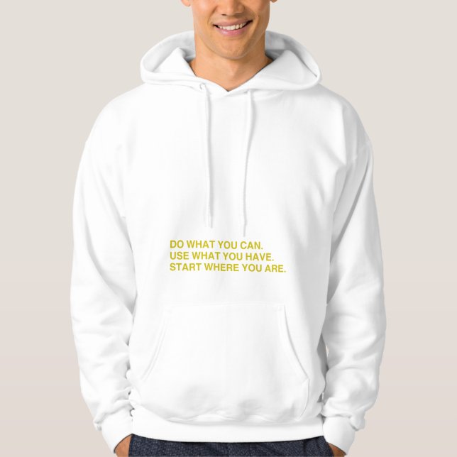 Börja där du är hoodie (Framsida)