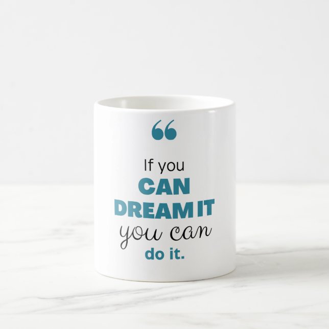 Börja din dag inspirerad. kaffemugg (Center)