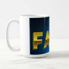 "Börja din dag med en trosbekännelse." Mugg