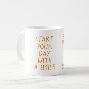 Börja din dag med ett leende kaffemugg