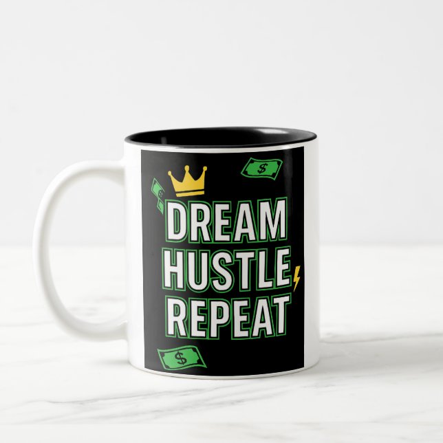 Börja din dag med inspiration! Två-Tonad mugg (Vänster)